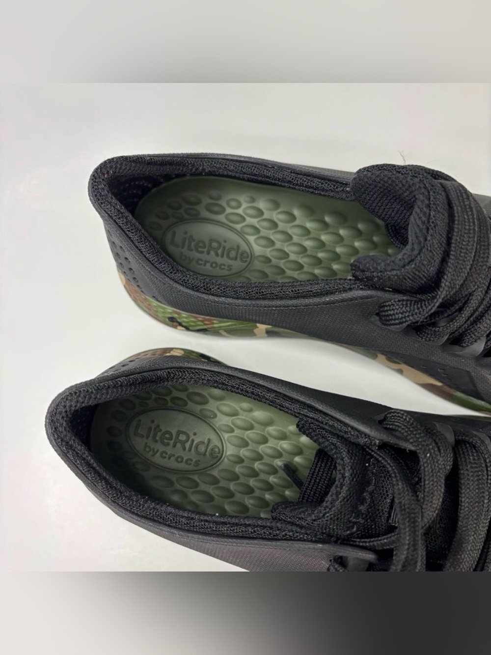 CROCS Literide by Crocs Camo/Black Pacer Shoes M8 W10 Perforated waterproof - Picture 9 of 10